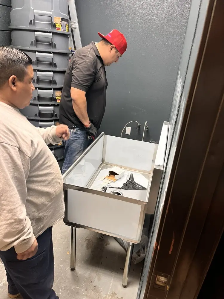 Commercial plumbing and sink installation in Montrose